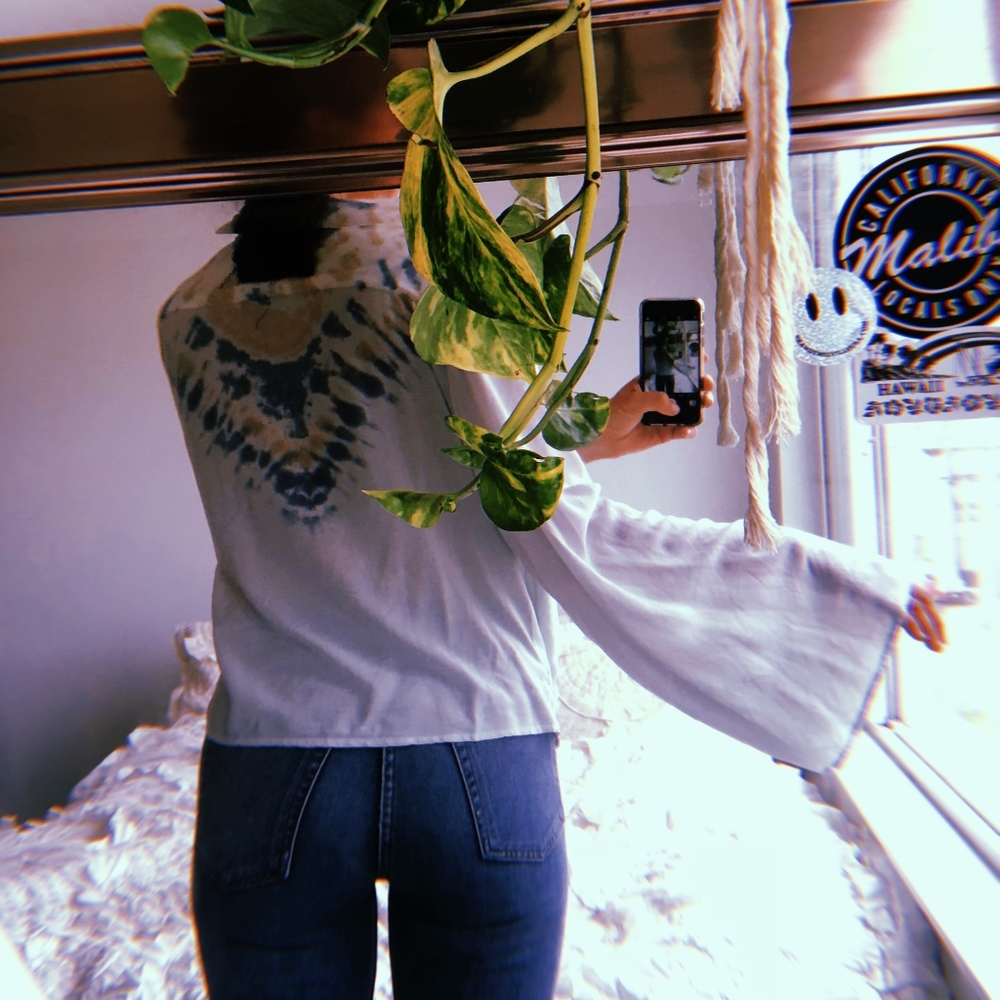 Planet Blue Tie Dye Blouse